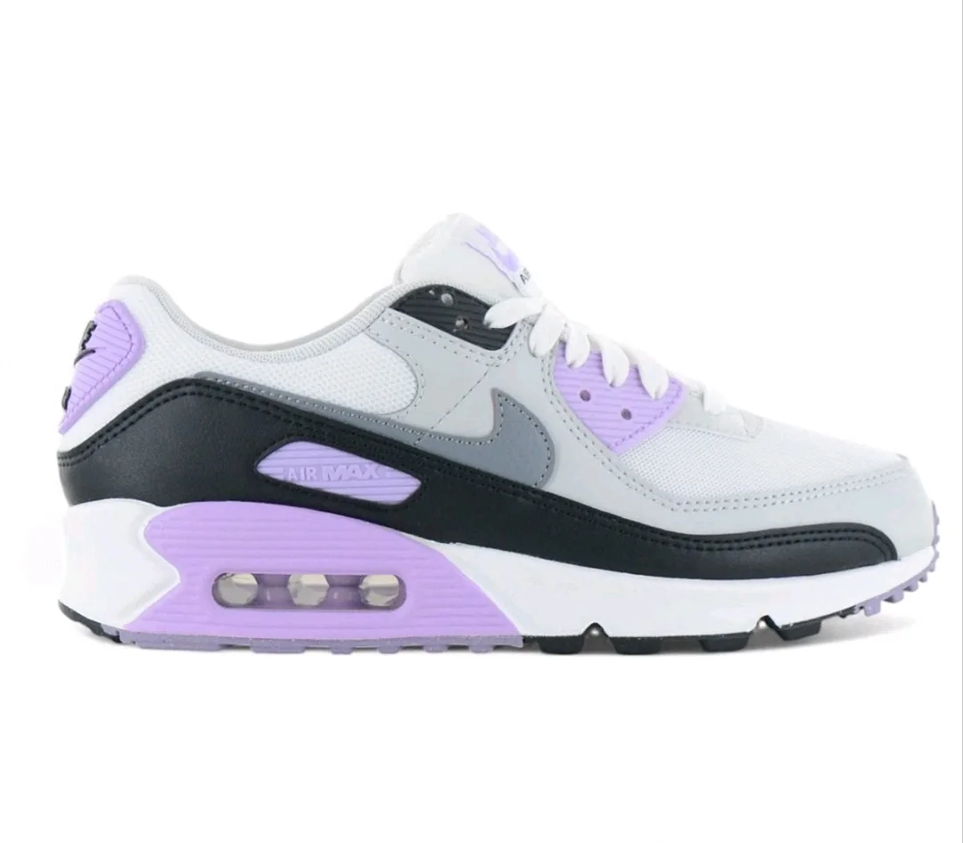 Nike Air Max 90 White/Wolf Grey/Black/Bright Grape