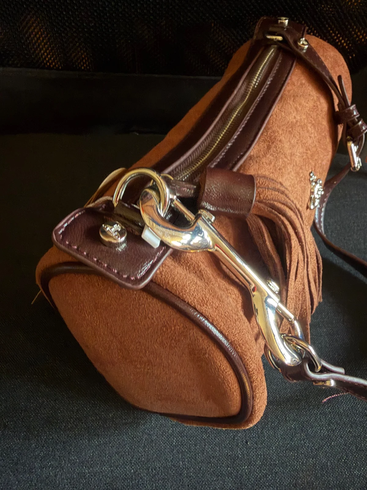 Vivienne Westwood Cindy Suede Cylinder torbica