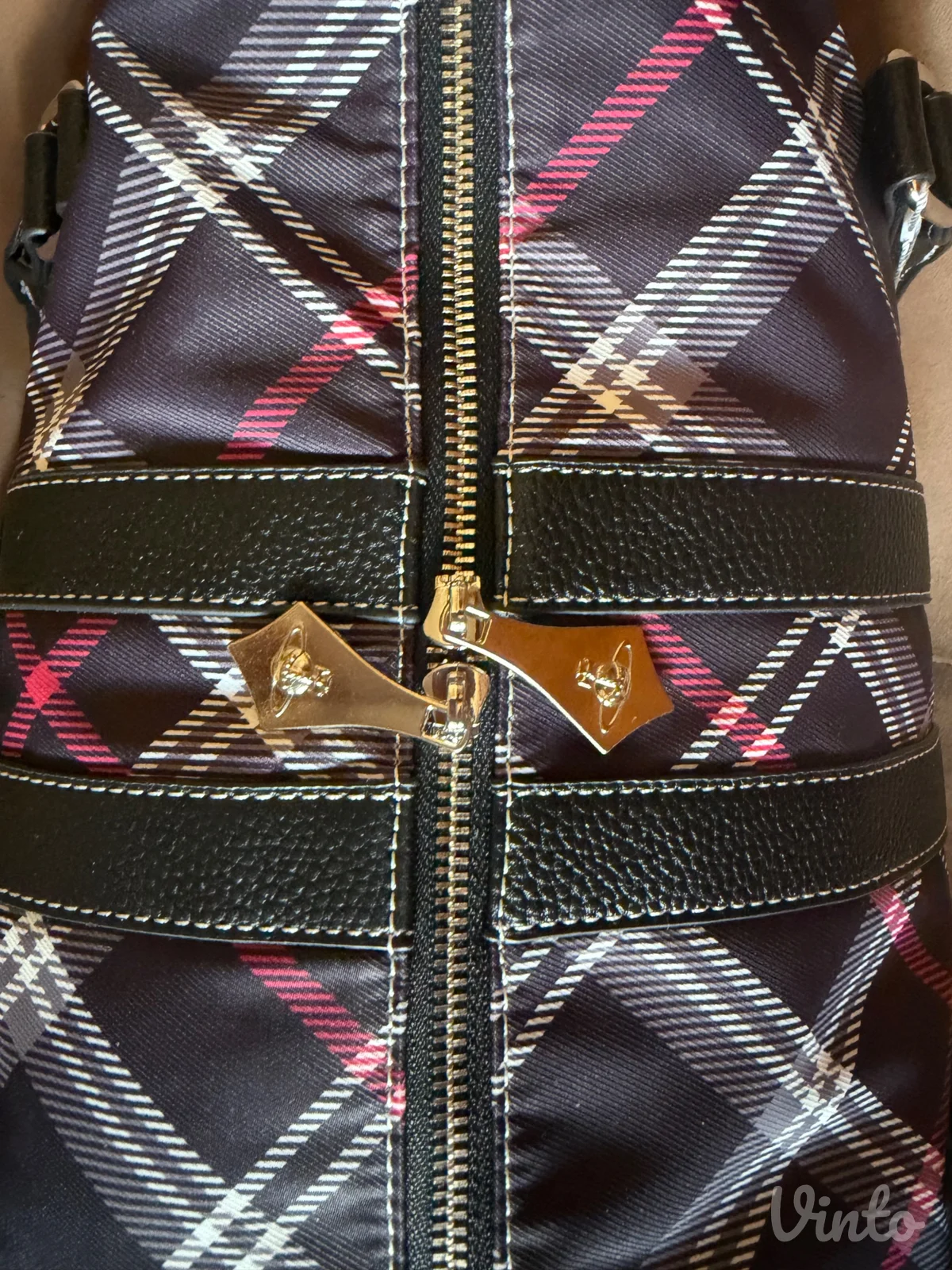 Vivienne Westwood Tartan Boston torba