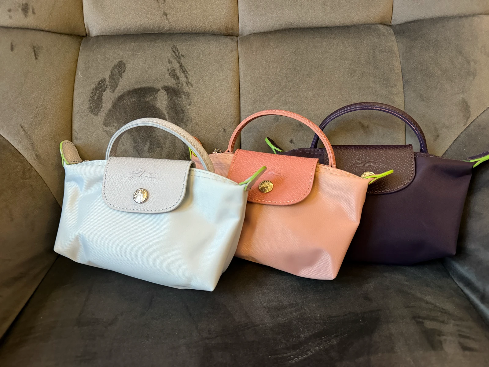 Longchamp Le Pliage pouch Sky blue
