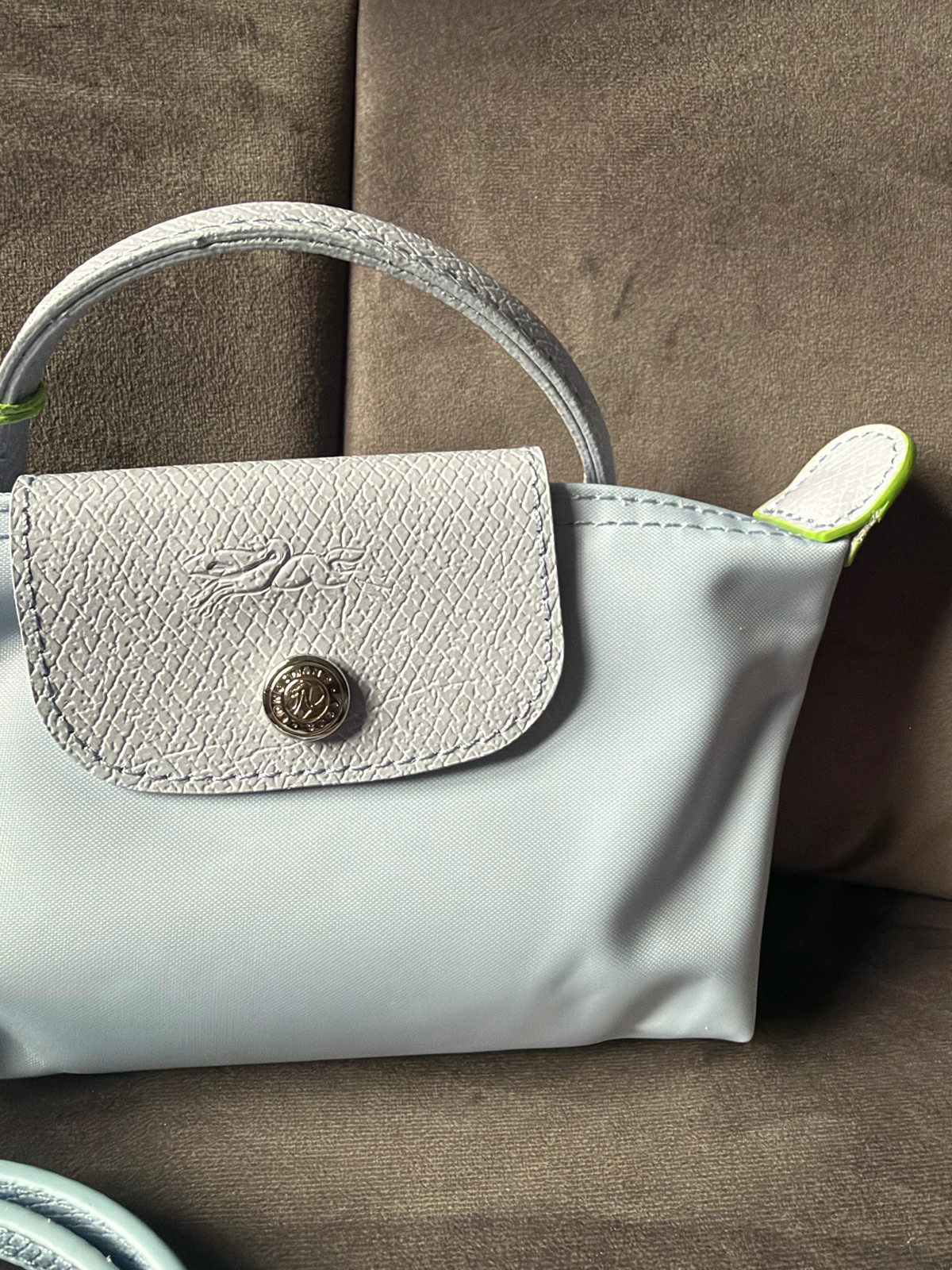 Longchamp Le Pliage pouch Sky blue