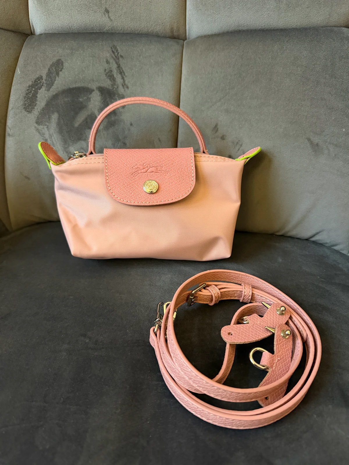 Longchamp Le Pliage pouch Pink