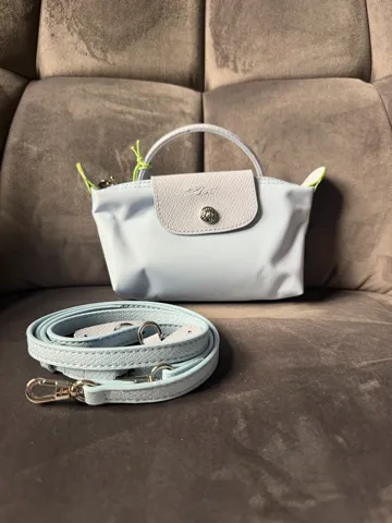 Longchamp Le Pliage pouch Sky blue