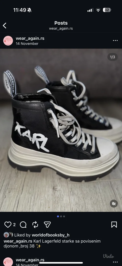 Karl Lagerfeld duboke patike