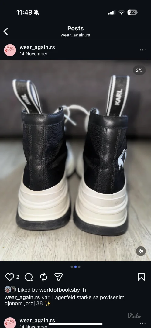 Karl Lagerfeld duboke patike