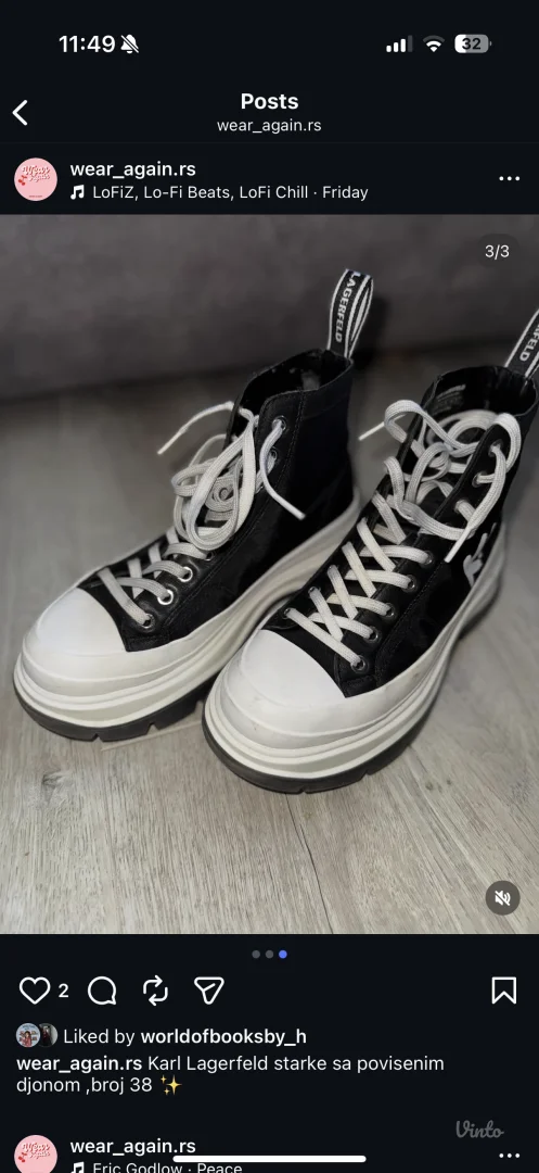 Karl Lagerfeld duboke patike