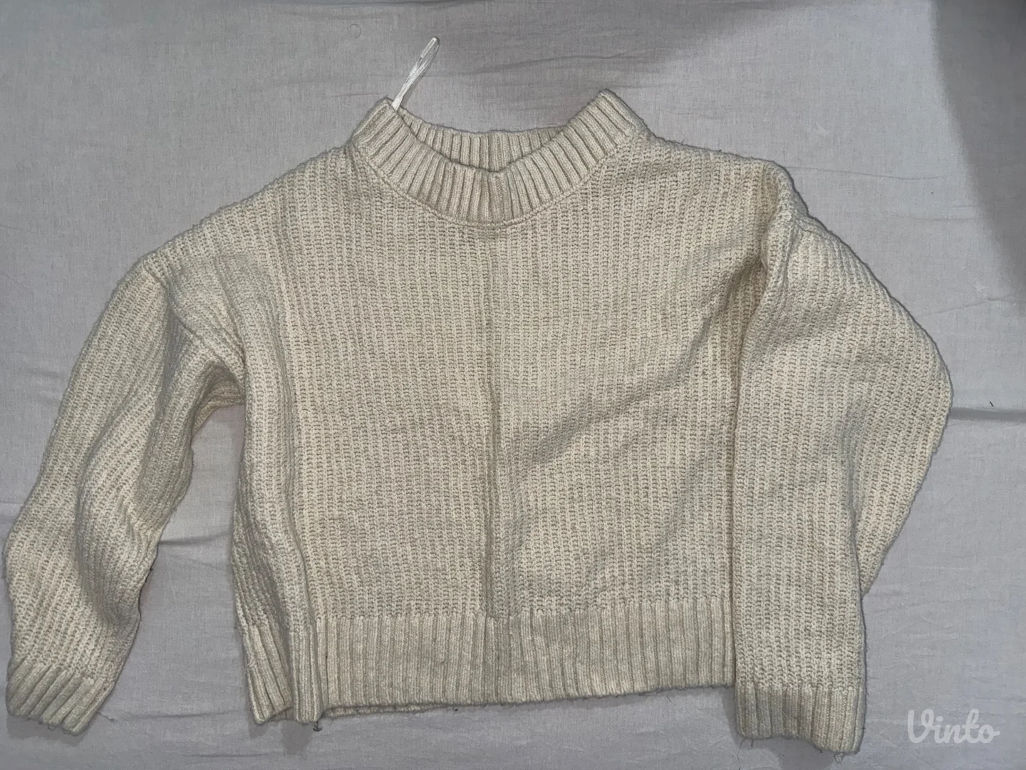 Bež pleteni džemper- Stadivarius
