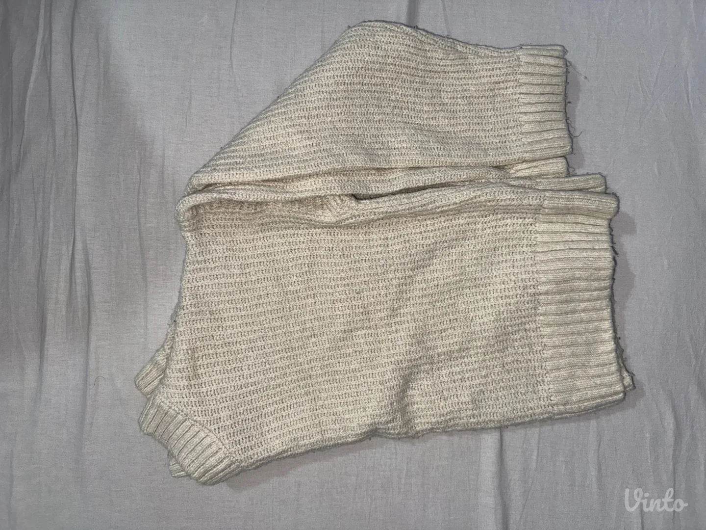 Bež pleteni džemper- Stadivarius