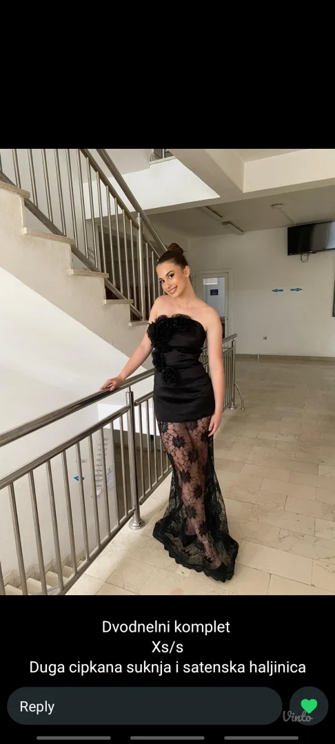 Elegantna haljina rucni rad komplet