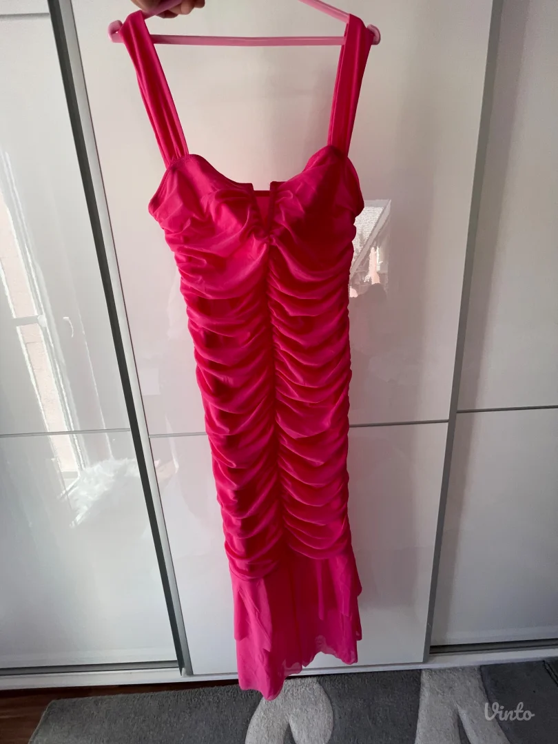 Maturska svečana haljina pink S,M NOVO