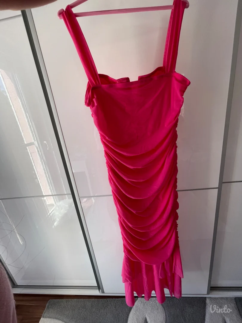 Maturska svečana haljina pink S,M NOVO