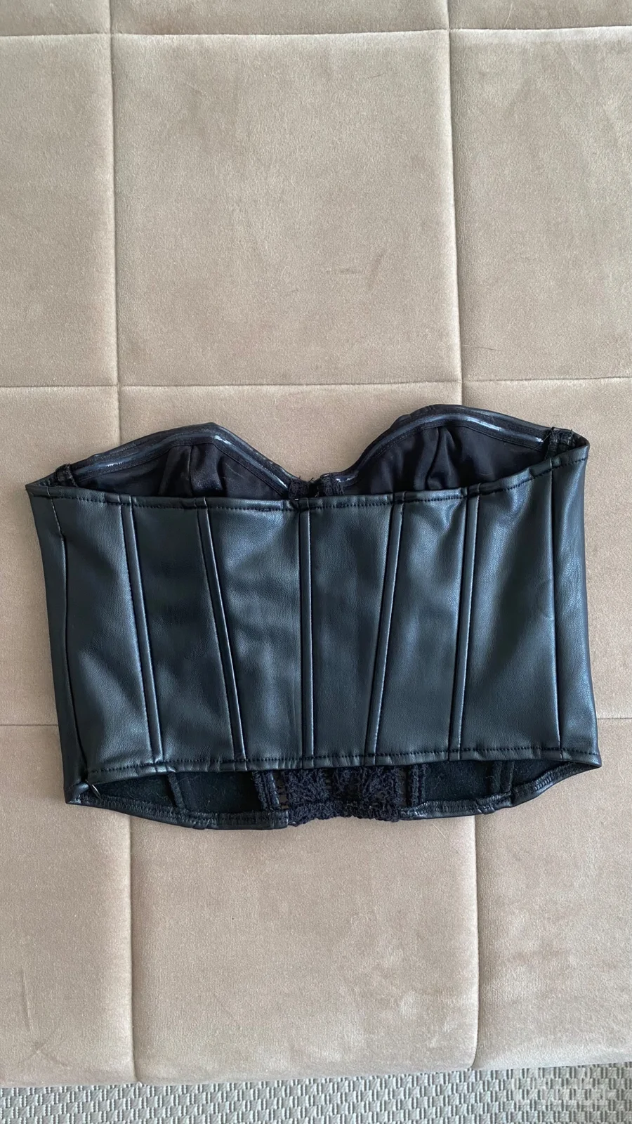 Zara top Imitacija kože