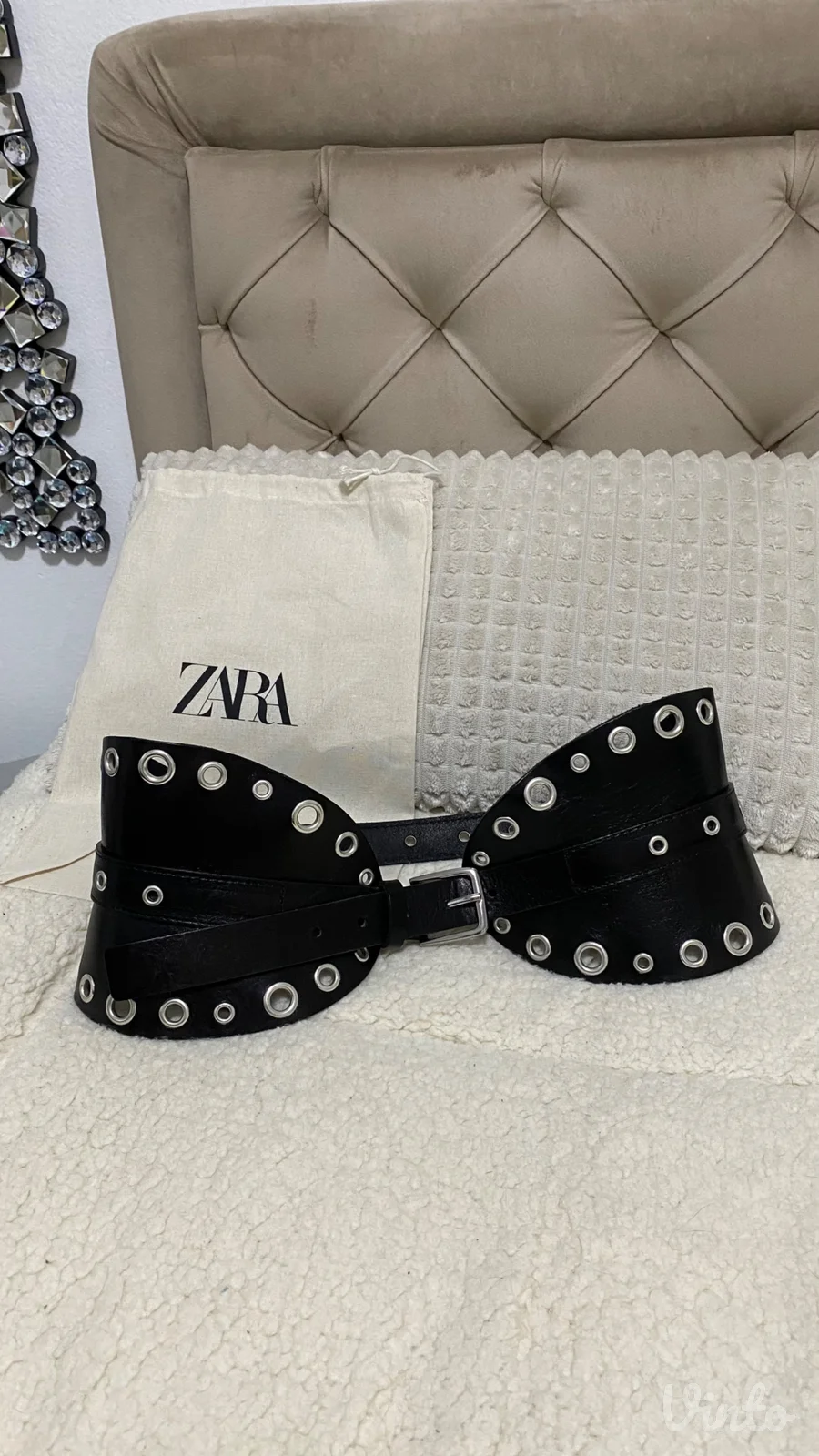 Zara kozni pojas Prirodna koza Nov
