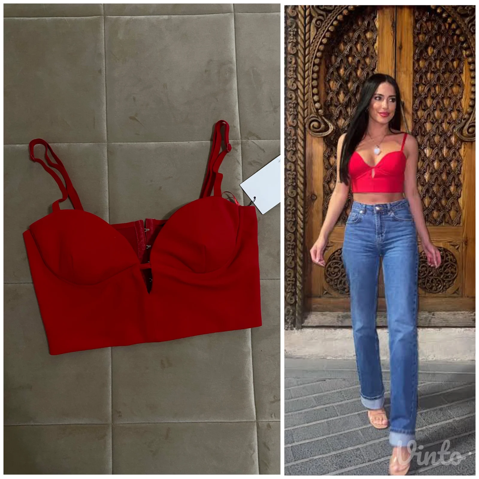 Zara crop majica Novo sa etiketom