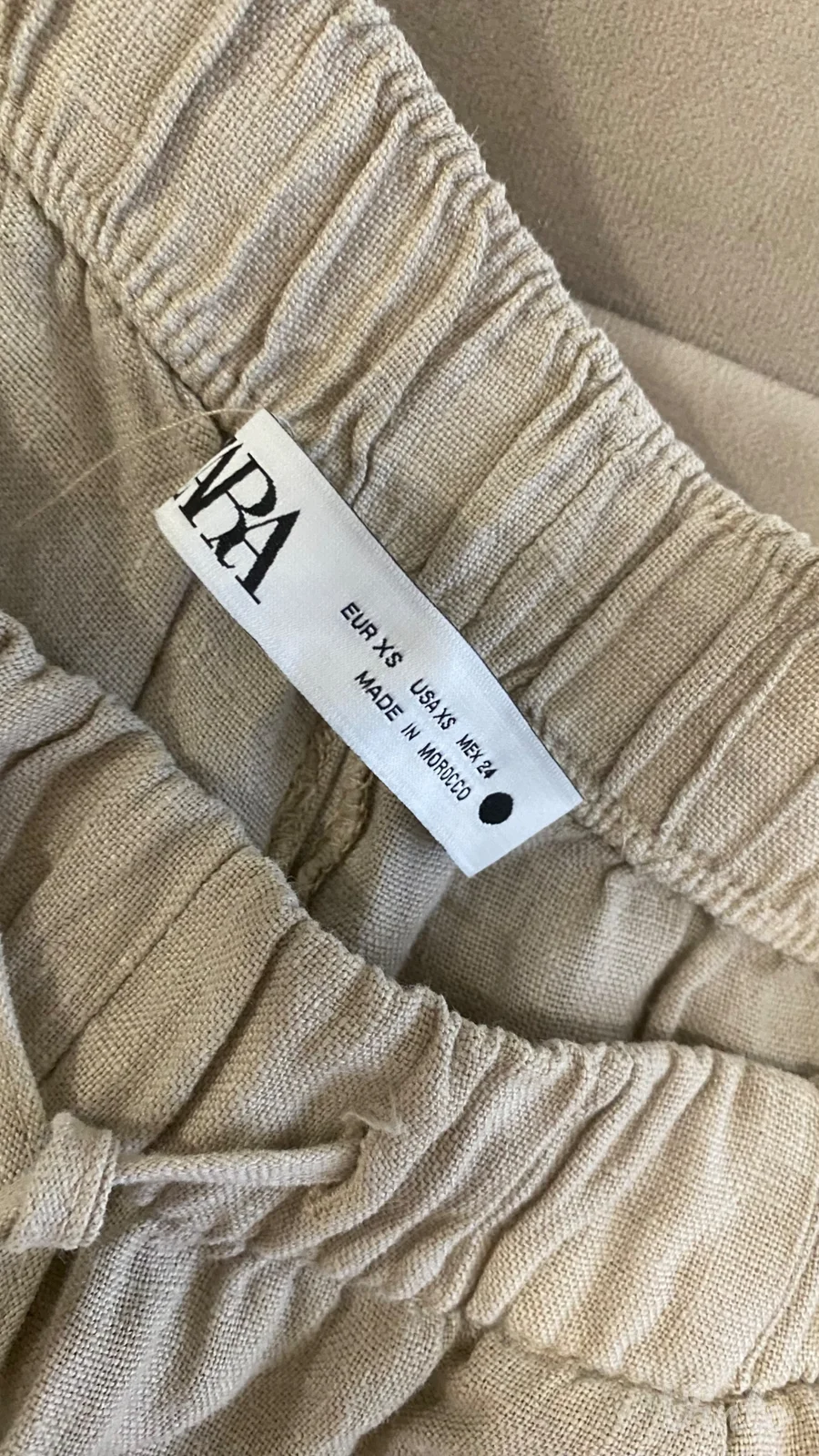 Zara komplet top i pantalone 100% lan Novo