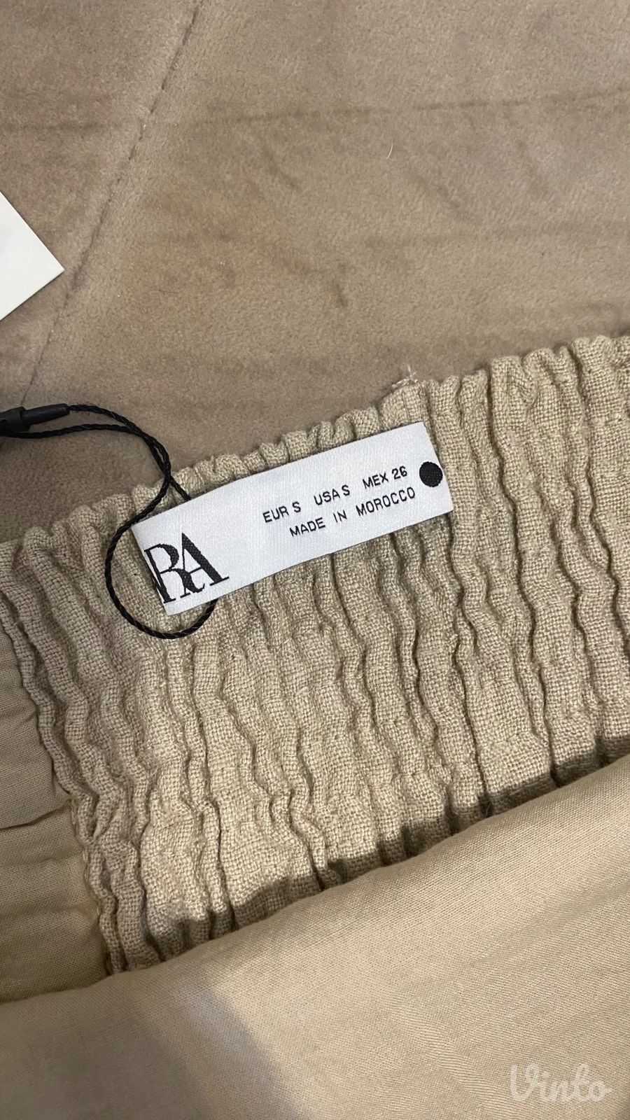 Zara komplet top i pantalone 100% lan Novo