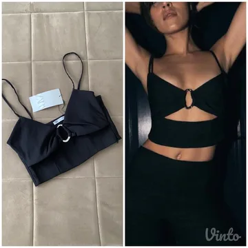 Zara crop majica Nova sa etiketom