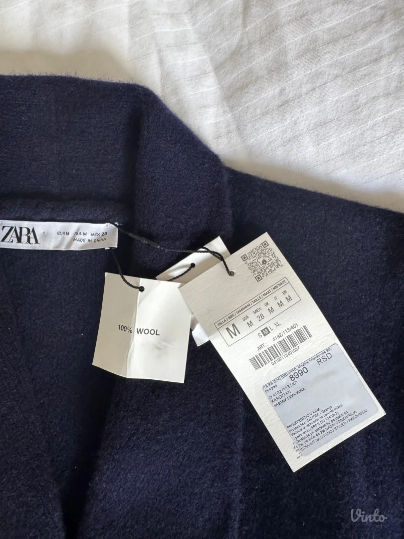 Zara 100% vuna dzemper/sako