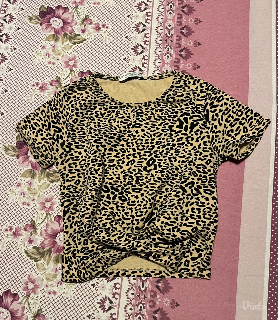 Majica kratkih rukava sa leopard printom