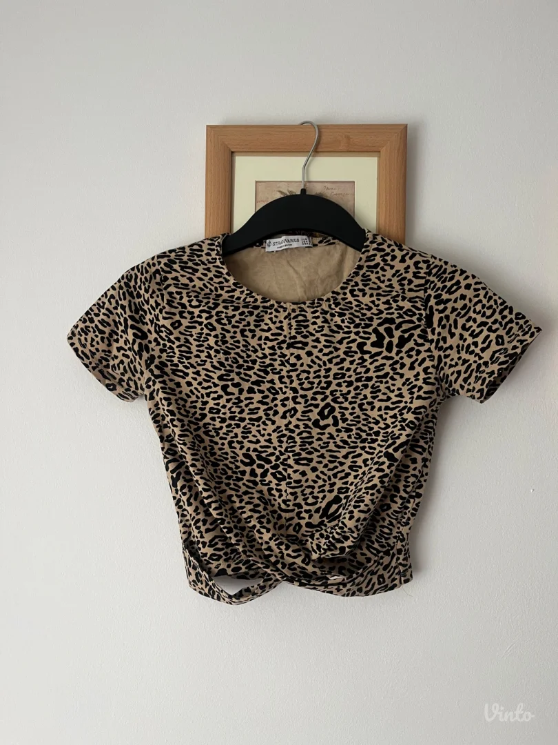 Majica kratkih rukava sa leopard printom