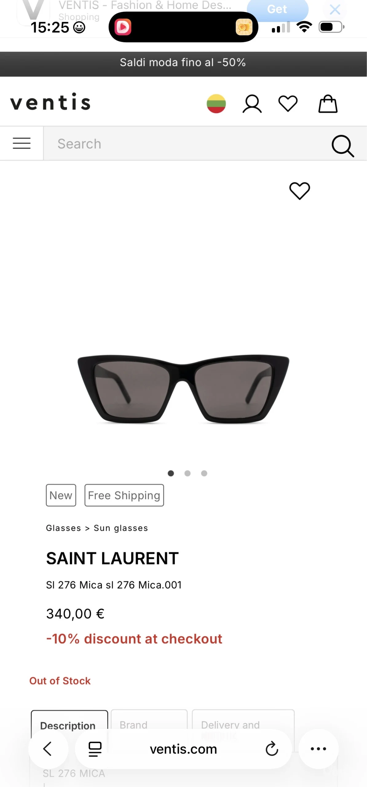 Saint Laurent Sl 276 ketaj sunčane naočare