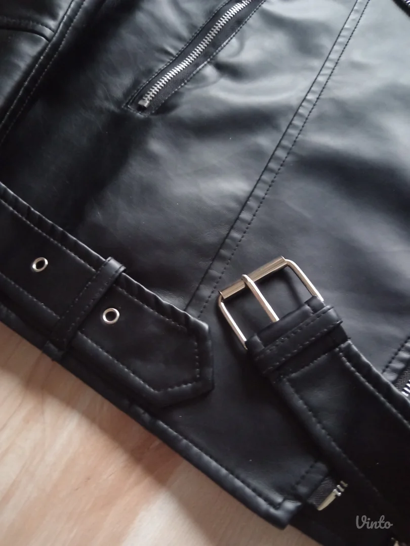 Cropped jakna, eko koža