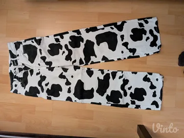Shein cow print farmerke/pantalone