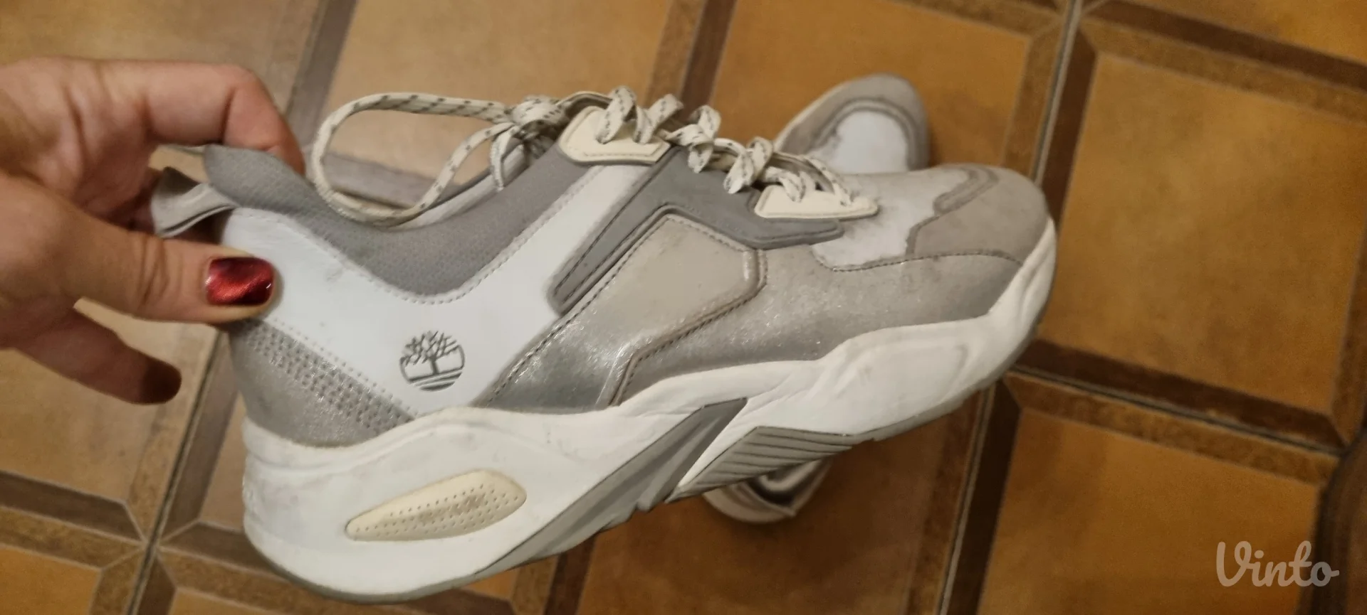 Timberland ' Plitke bele patike