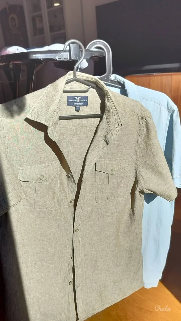 Zelena muška prolećna košulja