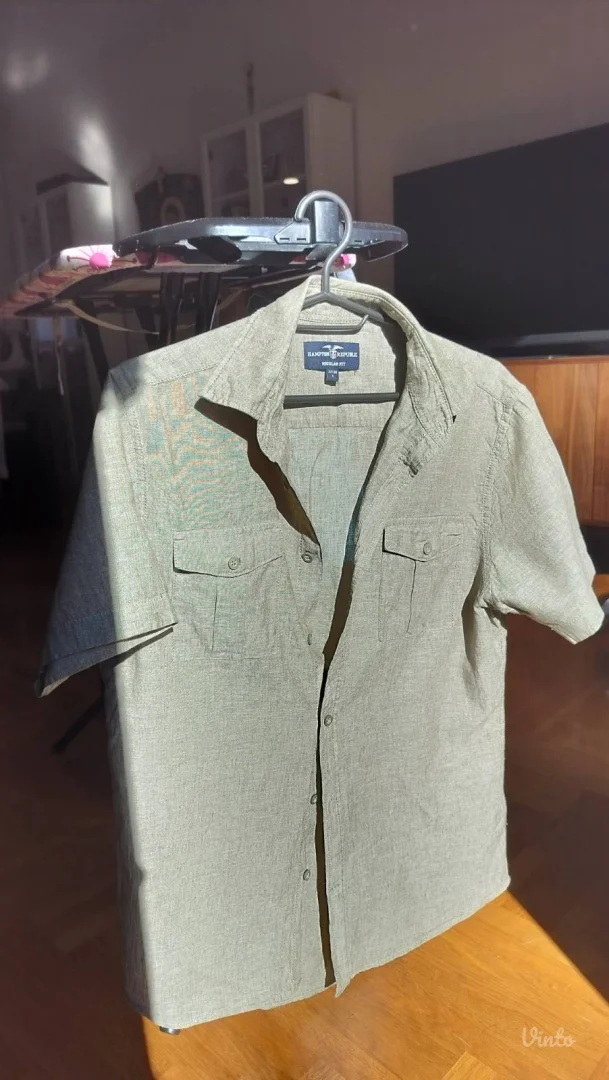 Zelena muška prolećna košulja