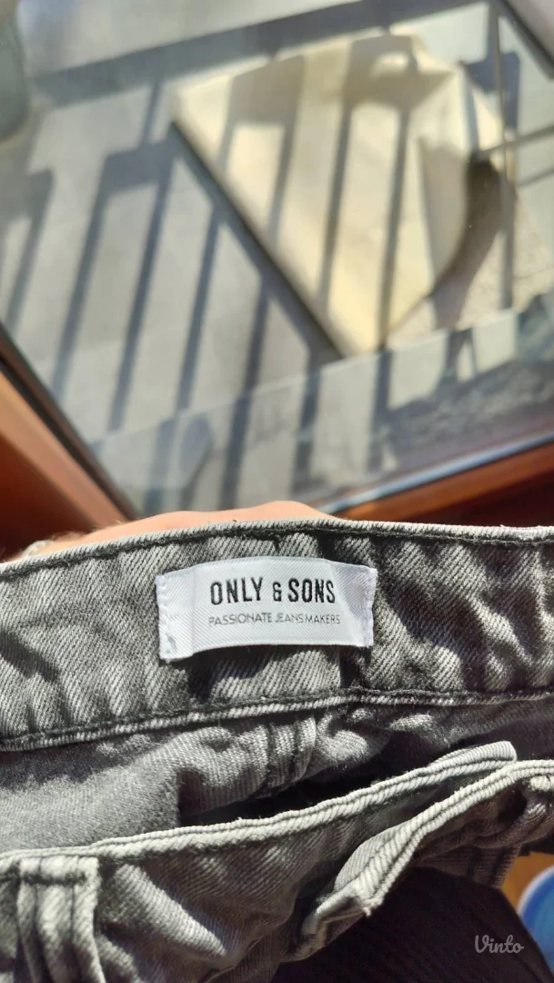 Only & Sons farmerke - Crne farmerke od Only & Sons