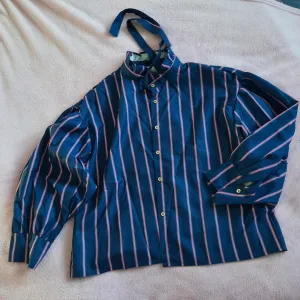 Kosulja prugasta sa puf rukavima - nova