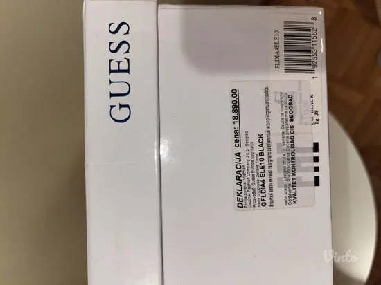 GUESS crne kožne bajkerke