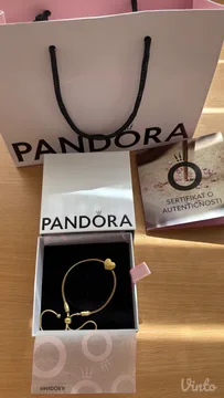 Pandora narukvica 14k pozlata + GRATIS privezak