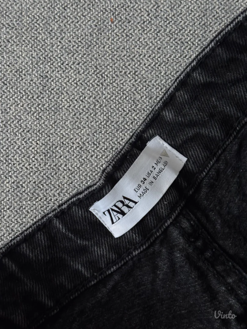 Zara crni teksas sorts