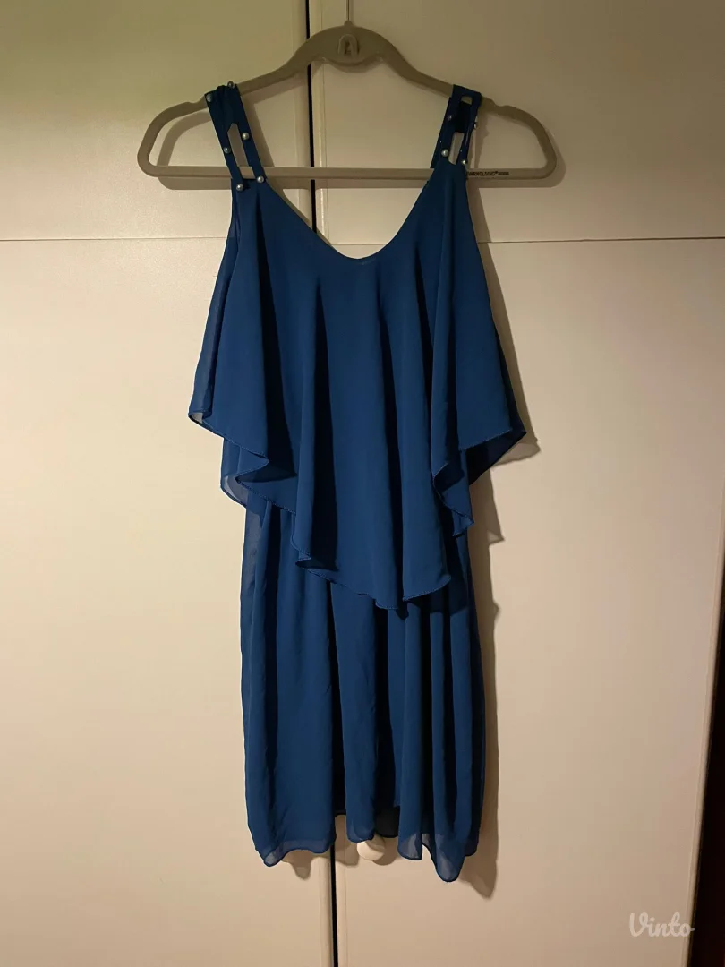 Plava ženska haljina