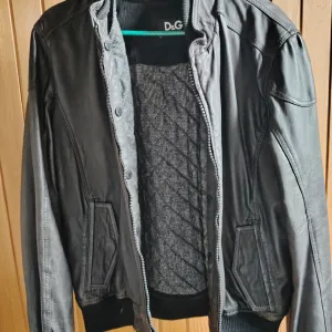 D&G Dolce & Gabbana kožna bomber jakna