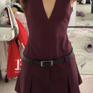 Zara bordo haljina sa sortsem