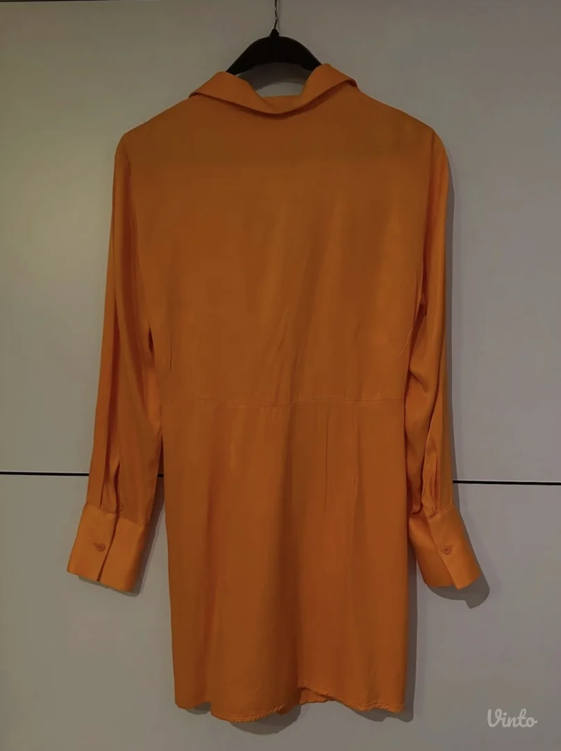 Zara - satin knot mini dress