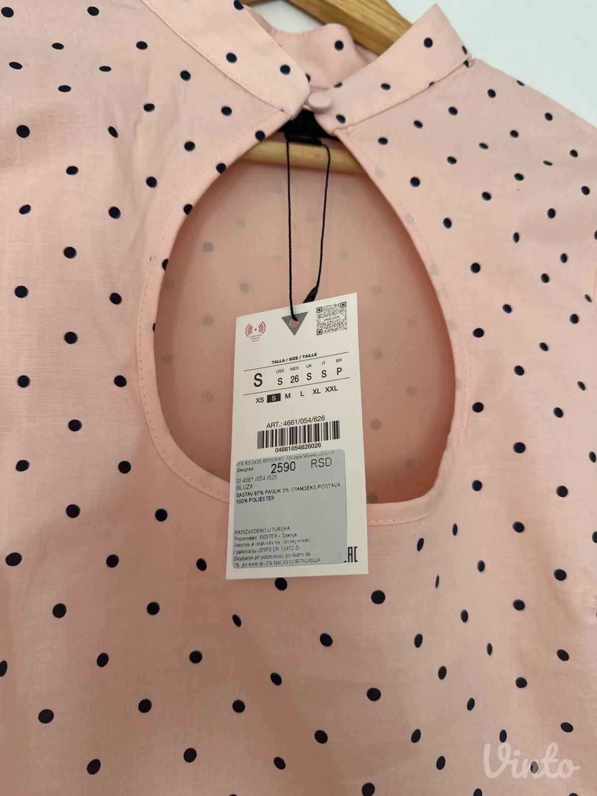 Zara polka dot bluza