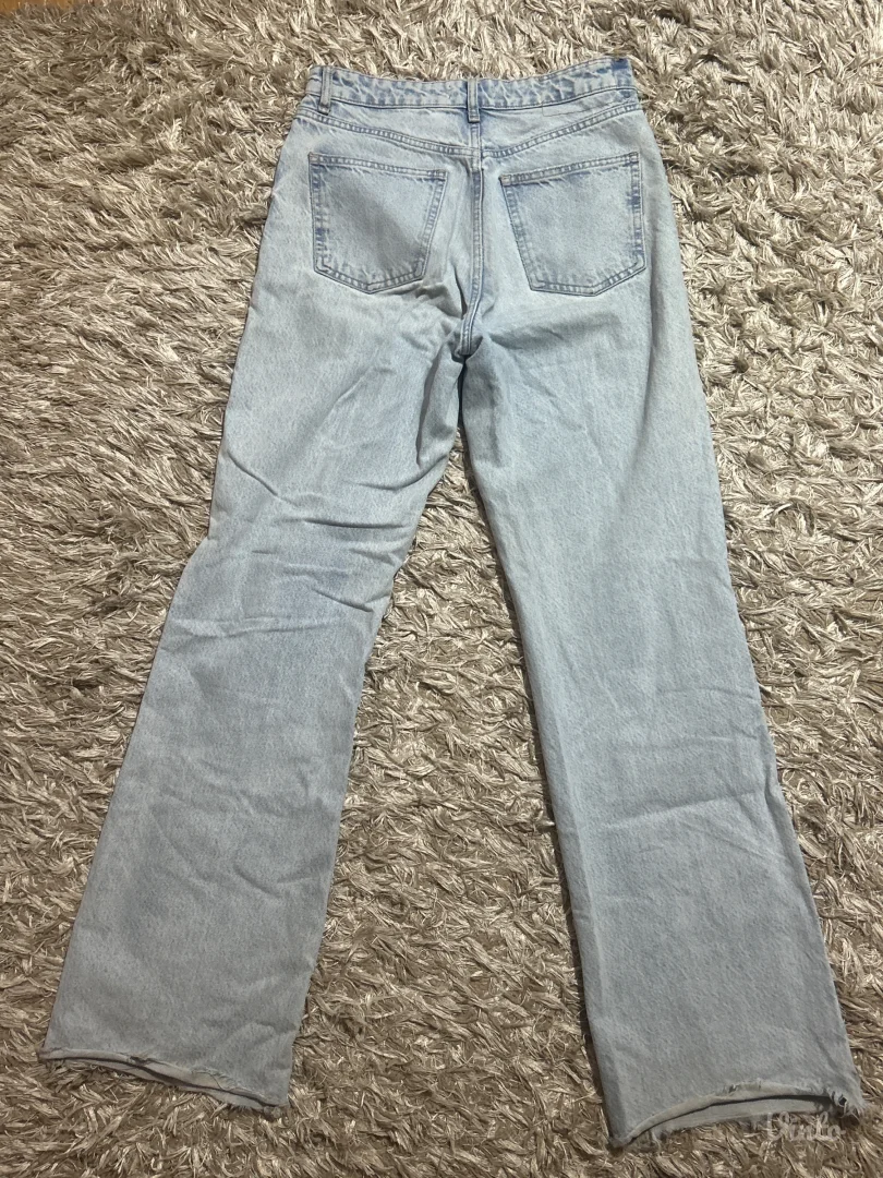 ZARA wide leg svetle farmerke