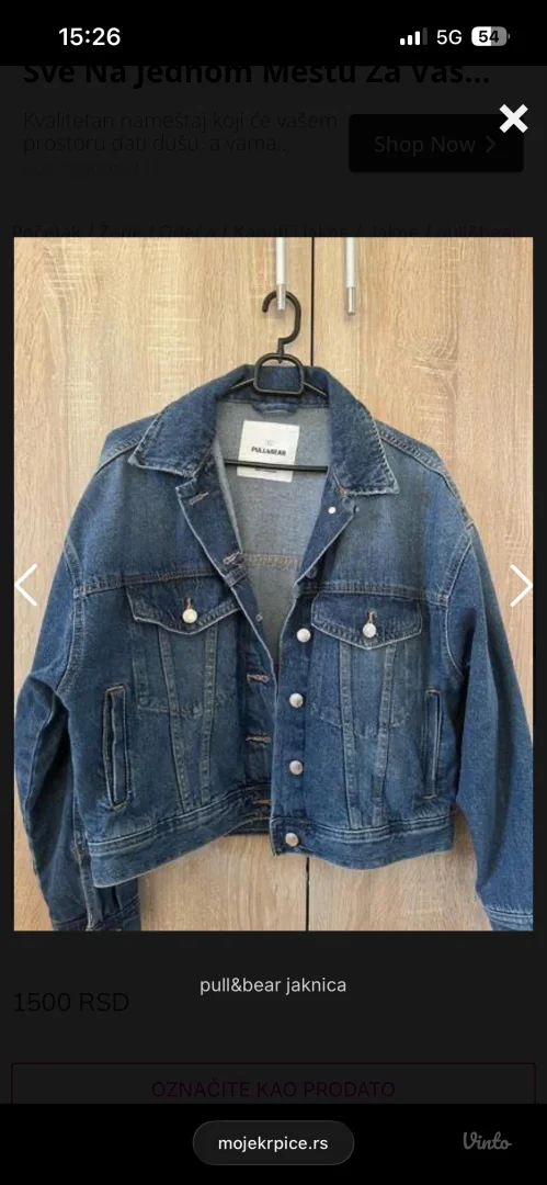 Pull&Bear teksas jakna