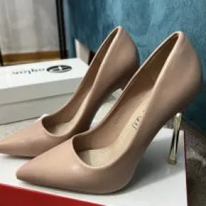 Nežno roze salonke sa zlatnom štiklom