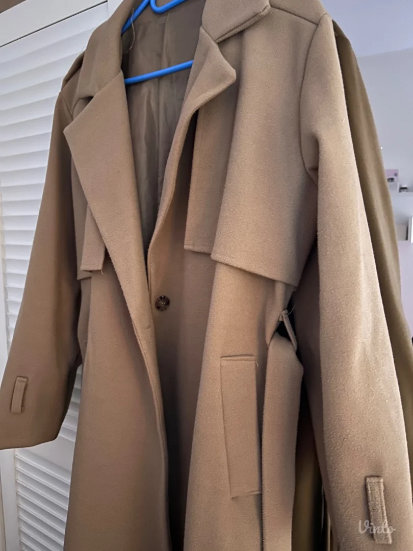 Ženski kaput bež/braon