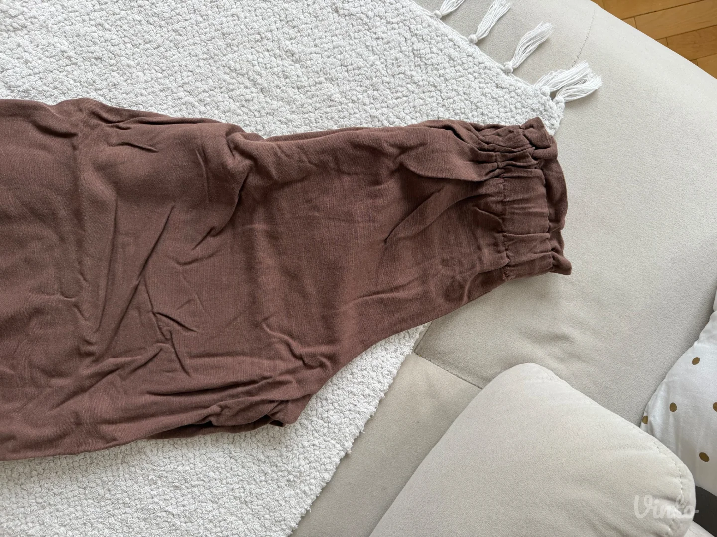 Braon lanene pantalone