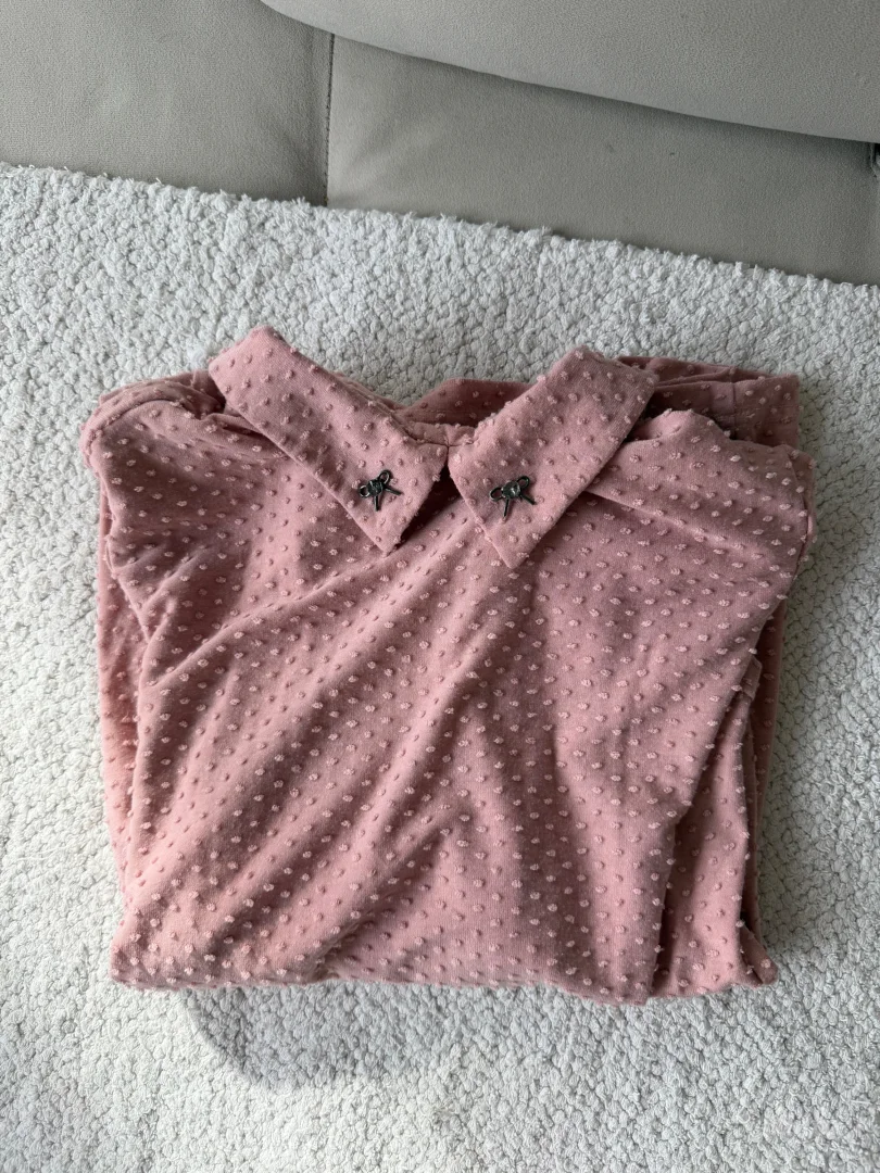 P.S. Fashion - roze bluza sa kragnom