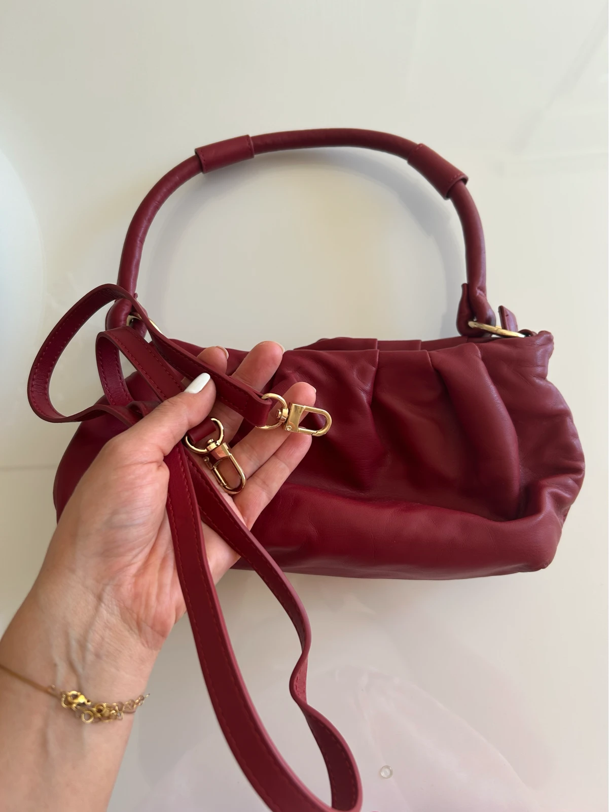 Bordo torbica brenda Stradivarius
