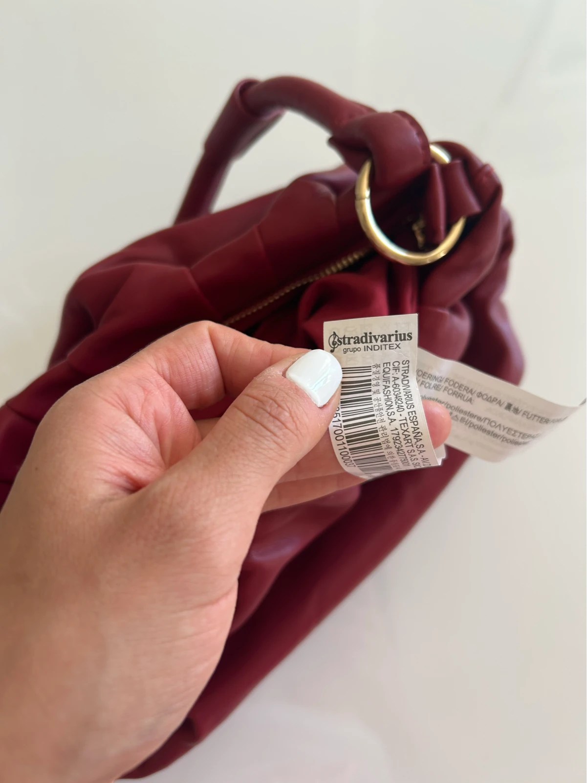 Bordo torbica brenda Stradivarius