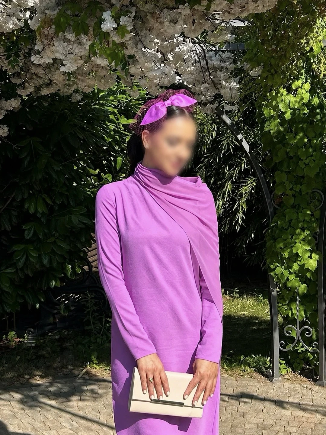 ERCEGOVAC fascinator u fuksija/magenta boji - NOVO