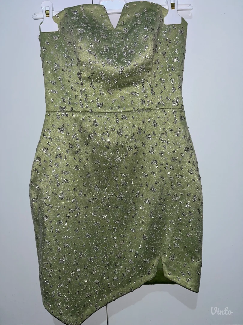 Kratka zelena haljinica